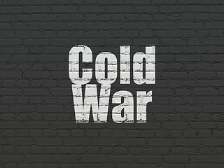 Image showing Political concept: Cold War on wall background