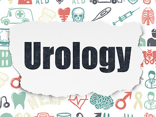 Image showing Healthcare concept: Urology on Torn Paper background