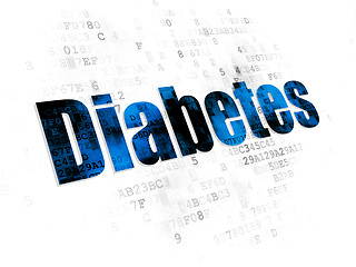 Image showing Health concept: Diabetes on Digital background