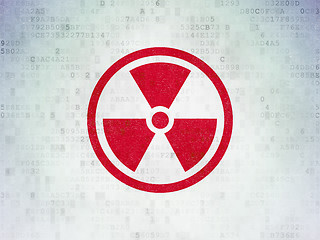 Image showing Science concept: Radiation on Digital Paper background