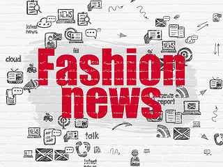 Image showing News concept: Fashion News on wall background