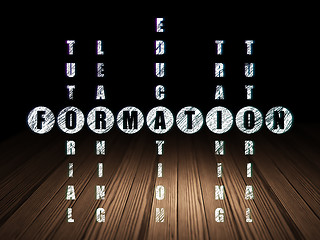 Image showing Learning concept: word Formation in solving Crossword Puzzle