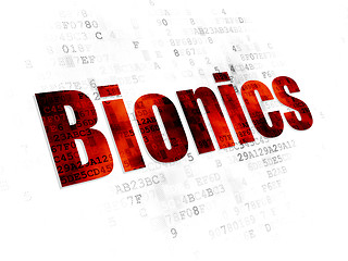 Image showing Science concept: Bionics on Digital background