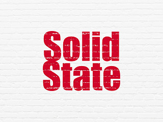 Image showing Science concept: Solid State on wall background