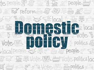 Image showing Political concept: Domestic Policy on wall background