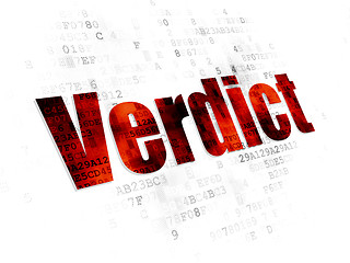 Image showing Law concept: Verdict on Digital background