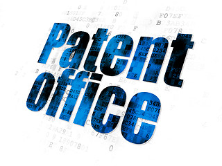 Image showing Law concept: Patent Office on Digital background