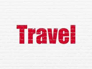 Image showing Travel concept: Travel on wall background