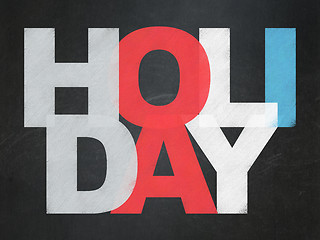 Image showing Tourism concept: Holiday on School Board background