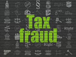 Image showing Law concept: Tax Fraud on wall background