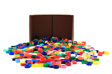 Image showing pet caps in the paper box 