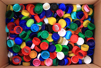 Image showing pet caps in the paper box 