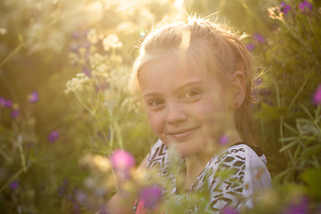 Image showing Smiling in summer