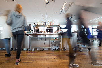 Image showing Busy canteen