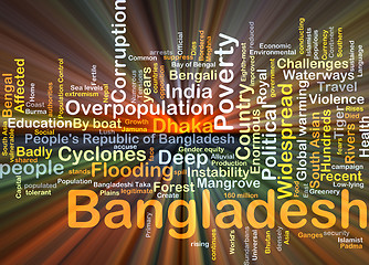 Image showing Bangladesh background concept glowing