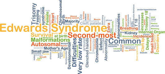 Image showing Edwards syndrome background concept