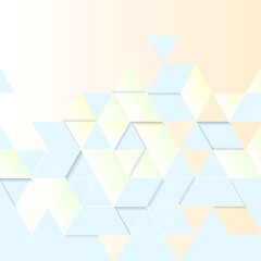 Image showing Light geometric technology background. Triangles pattern