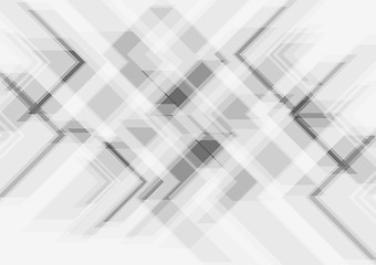 Image showing Grey tech abstract vector background