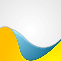 Image showing Bright waves on light background