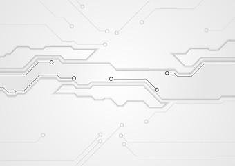 Image showing Grey corporate engineering drawing design