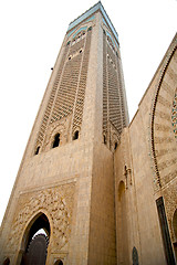 Image showing  muslim in  mosque the   morocco  africa    sky