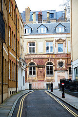 Image showing exterior old architecture in england london europe wall 