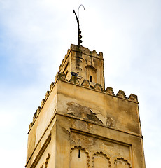 Image showing  muslim   in   mosque  the history  symbol morocco  africa  mina