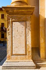 Image showing abstract old column in the  country    italy   brick