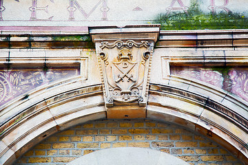 Image showing england  historic   marble and statue in old city of london 