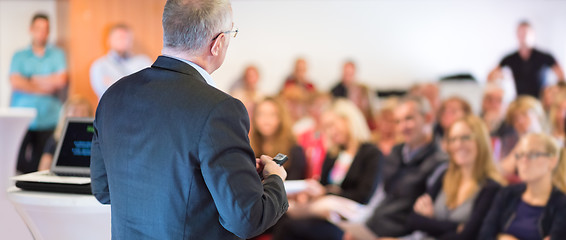 Image showing Speaker at Business Conference and Presentation.