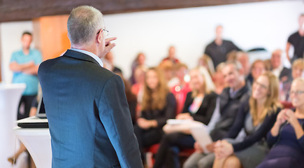 Image showing Businessman making a business presentation.