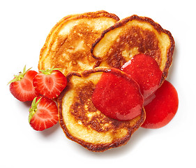 Image showing freshly baked pancakes