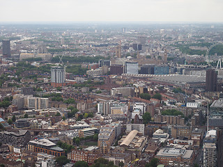 Image showing Aerial view of London