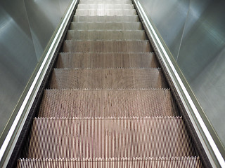 Image showing Escalator stair