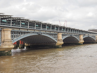 Image showing Blackfriars bridge in London