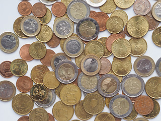 Image showing Euro coins