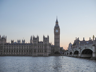 Image showing Houses of Parliament in London