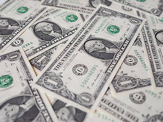 Image showing Dollar notes 1 Dollar