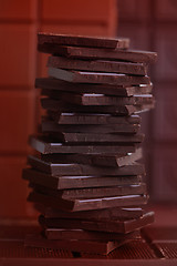 Image showing stack of chocolate