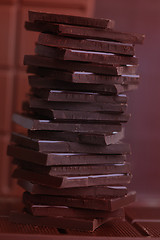 Image showing stack of chocolate