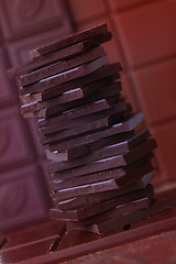 Image showing stack of chocolate