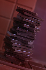 Image showing stack of chocolate