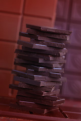 Image showing stack of chocolate