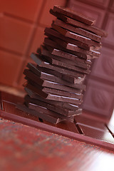 Image showing stack of chocolate