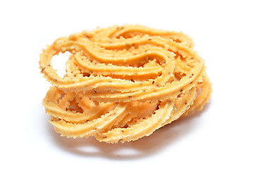 Image showing Traditional Indian Diwali snacks Chakali