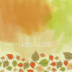 Image showing hello autumn