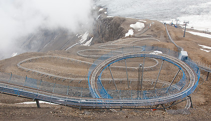 Image showing LES DIABLERETS, SWITZERLAND - July 22, 2015 Europe\'s highest tob