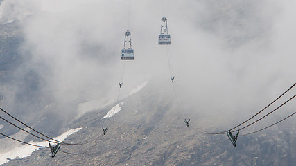 Image showing Ski lift cable booth or car