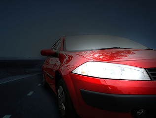 Image showing Red car