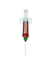 Image showing Medical squirt or syringe with drugs isolated 